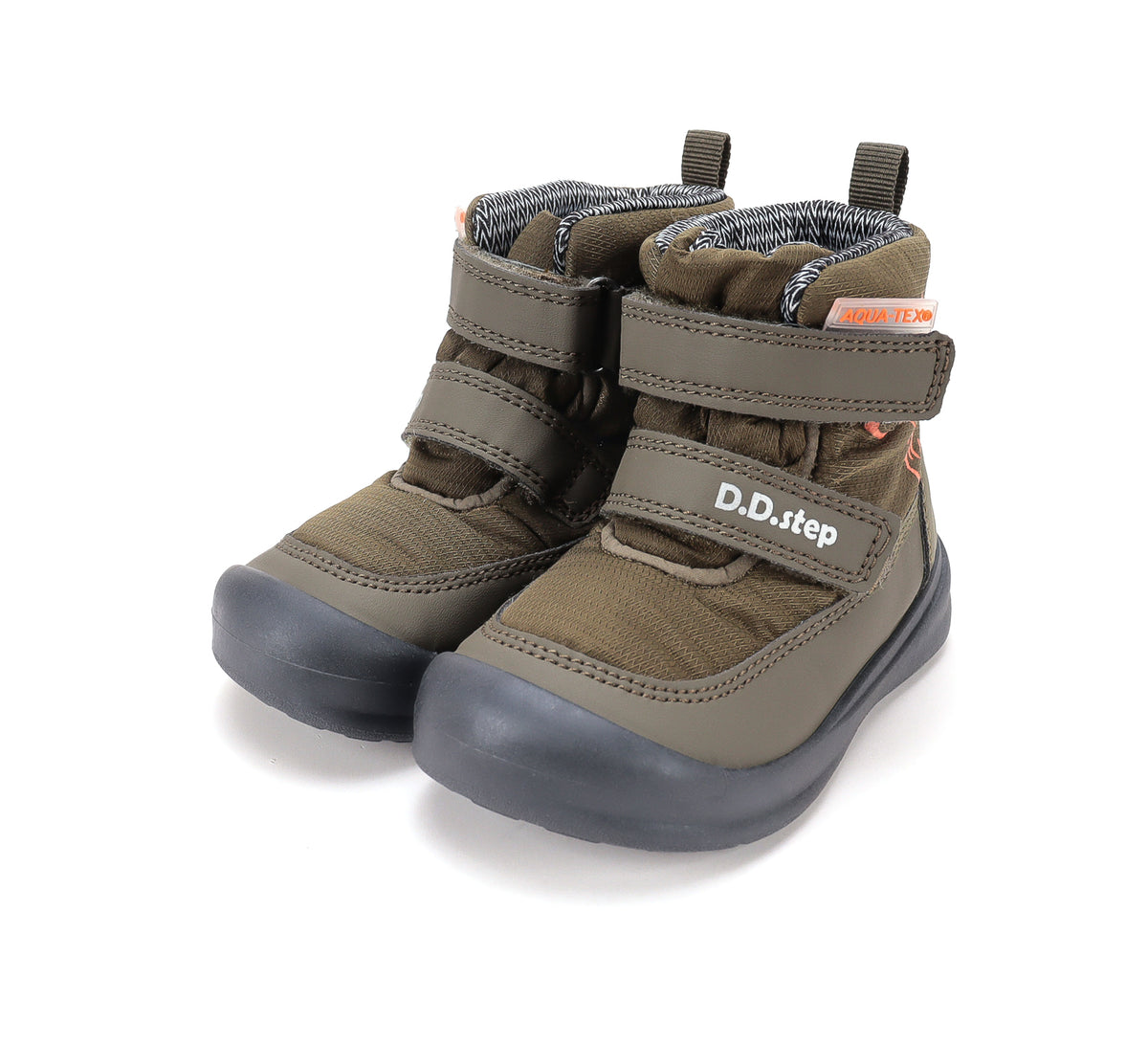D.D.Step ghete baieti impermeabile Aqua-Tex 22-27 Olive cu lup Imagine principală a produsului