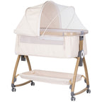 Chipolino Patut co-sleeper Charisma cu laterala culisanta 0m+ Cashmere wood