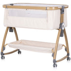 Chipolino Patut co-sleeper Charisma cu laterala culisanta 0m+ Cashmere wood