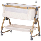 Chipolino Patut co-sleeper Charisma cu laterala culisanta 0m+ Cashmere wood