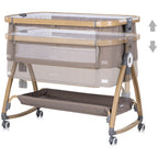 Chipolino Patut co-sleeper Charisma cu laterala culisanta 0m+ Latte wood