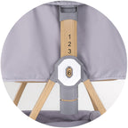 Chipolino Patut co-sleeper Charisma cu laterala culisanta 0m+ Platinum wood