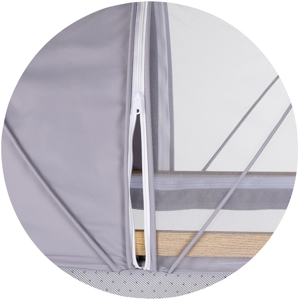 Chipolino Patut co-sleeper Charisma cu laterala culisanta 0m+ Platinum wood