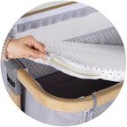 Chipolino Patut co-sleeper Charisma cu laterala culisanta 0m+ Platinum wood
