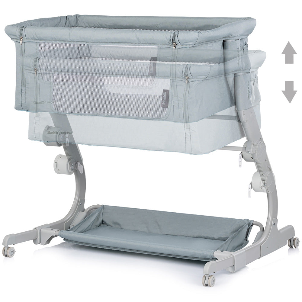 Chipolino Patut Co-Sleeper Eleganza cu laterala culisanta 0m+ Basil