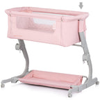 Chipolino Patut Co-Sleeper Eleganza cu laterala culisanta 0m+ Pink marshmallow