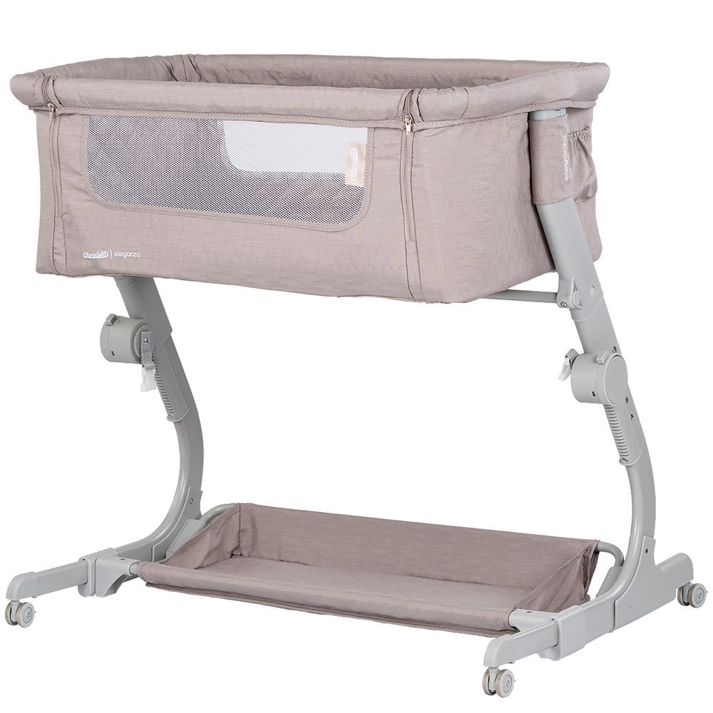 Chipolino Patut Co-Sleeper Eleganza cu laterala culisanta 0m+ Tiramisu