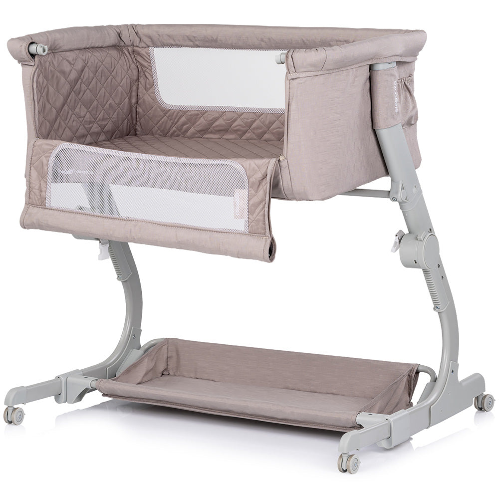Chipolino Patut Co-Sleeper Eleganza cu laterala culisanta 0m+ Tiramisu