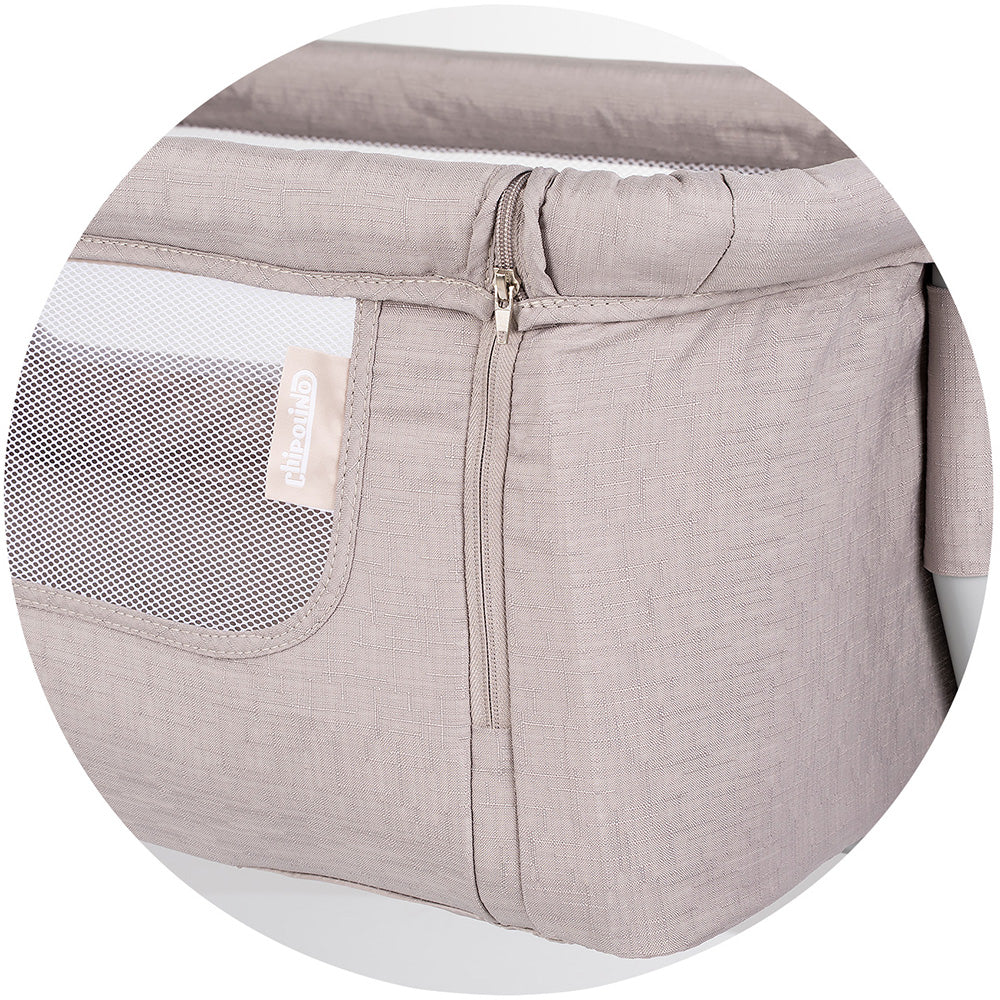 Chipolino Patut Co-Sleeper Eleganza cu laterala culisanta 0m+ Tiramisu