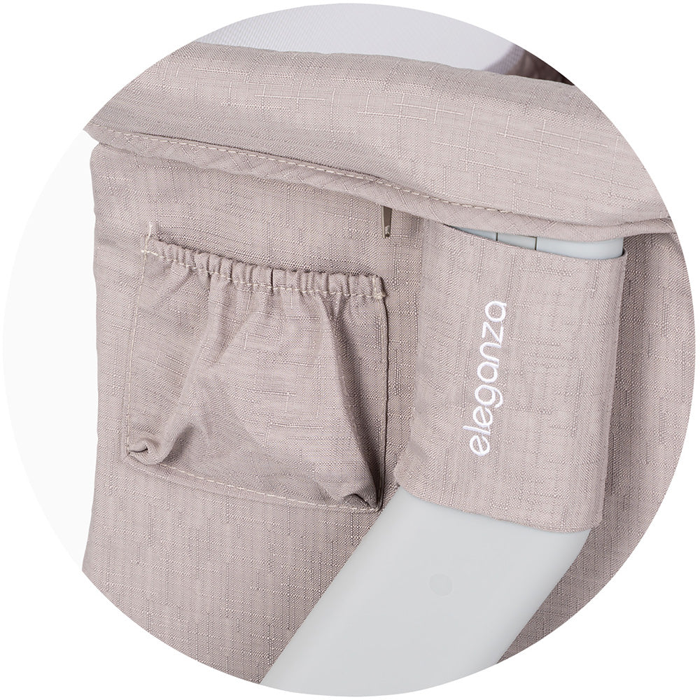 Chipolino Patut Co-Sleeper Eleganza cu laterala culisanta 0m+ Tiramisu