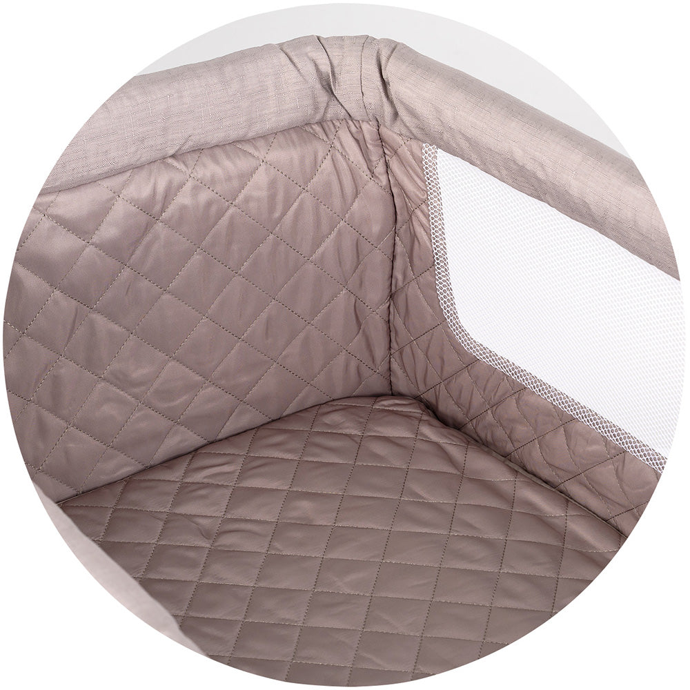 Chipolino Patut Co-Sleeper Eleganza cu laterala culisanta 0m+ Tiramisu