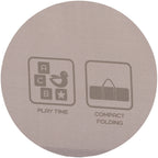 Chipolino patut pliabil Capri 0m+ Latte