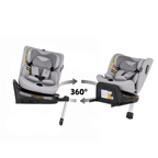 Petite&Mars scaun auto Twistguard Pro i-Size 40-150 cm(0-36 kg) Gentle Grey Air