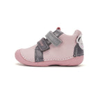 D.D.Step pantofi fete Primii pasi 19-24 Baby Pink cu Koala
