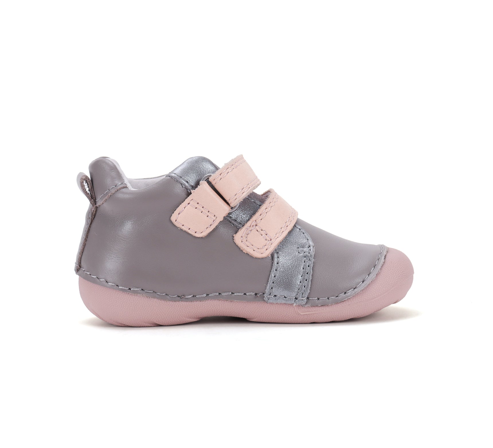 D.D.Step pantofi fete Primii pasi 19-24 Marine Grey cu bufnita