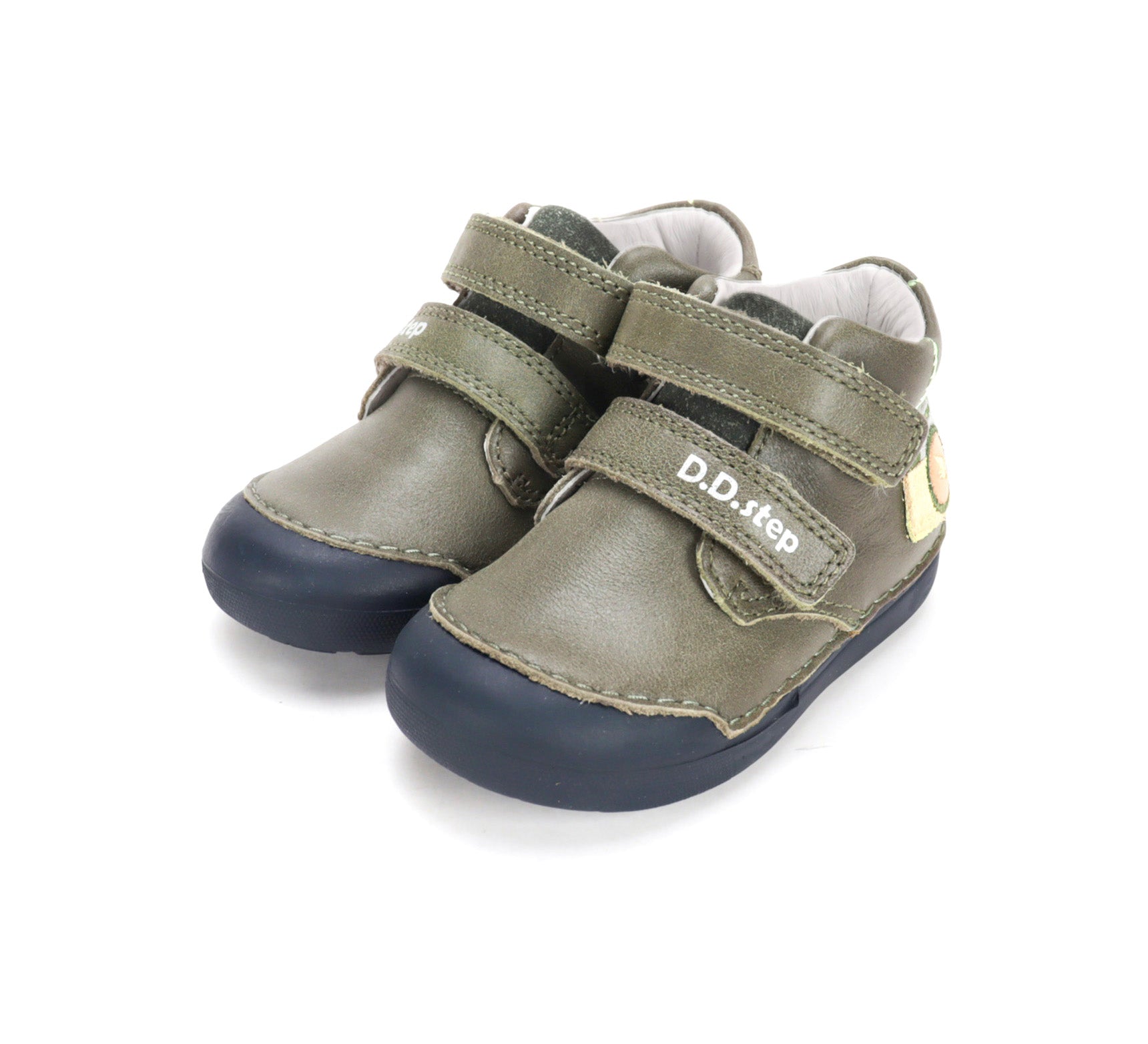 D.D.Step pantofi baieti Primii pasi 20-25 Olive cu aparat foto
