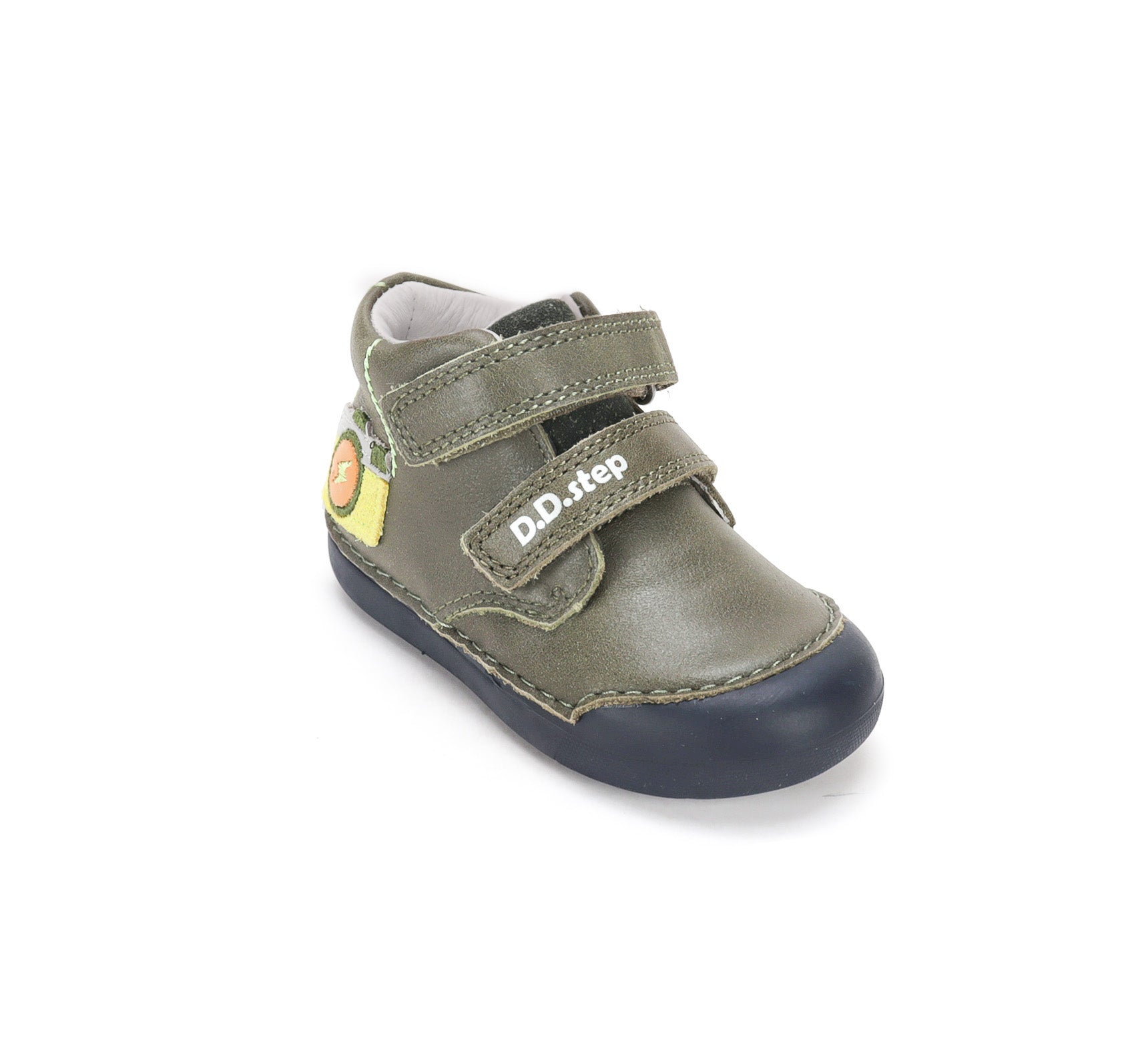 D.D.Step pantofi baieti Primii pasi 20-25 Olive cu aparat foto