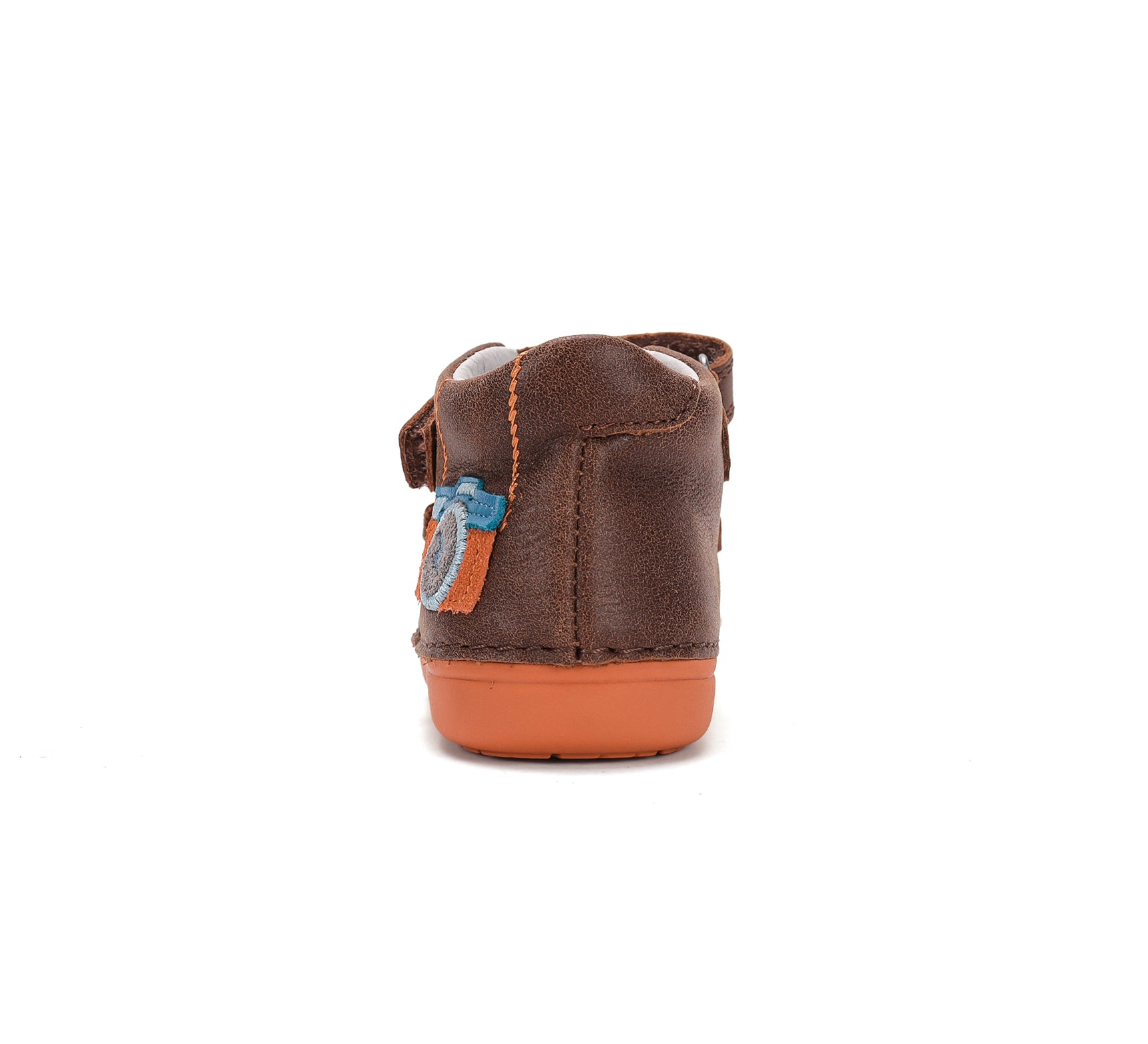 D.D.Step pantofi baieti Primii pasi 20-25 Chocolate cu aparat foto