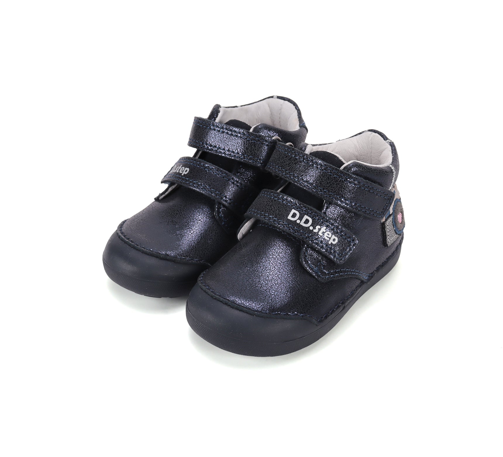 D.D.Step pantofi fete Primii pasi 20-25 Cobalt cu aparat foto