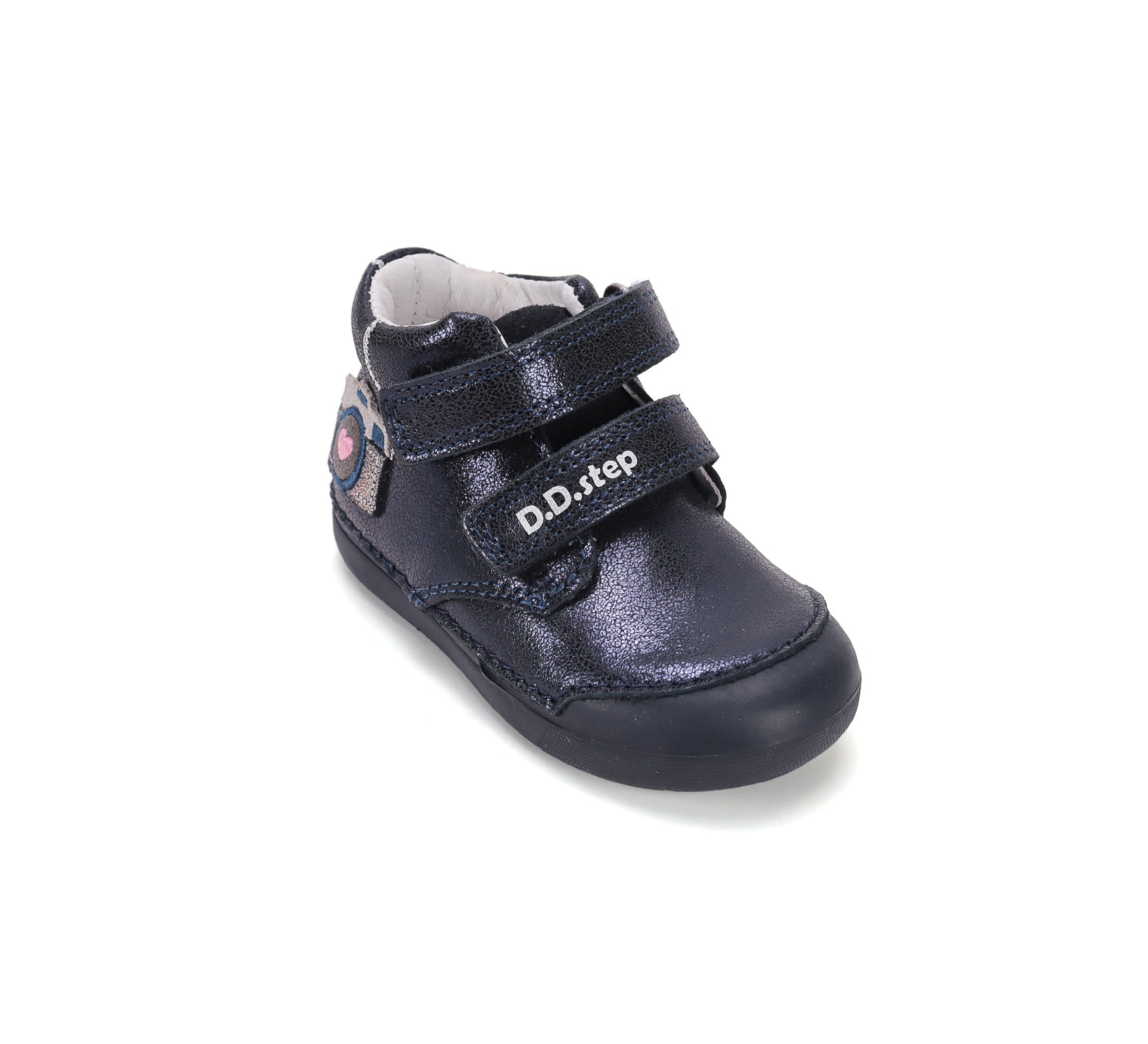 D.D.Step pantofi fete Primii pasi 20-25 Cobalt cu aparat foto