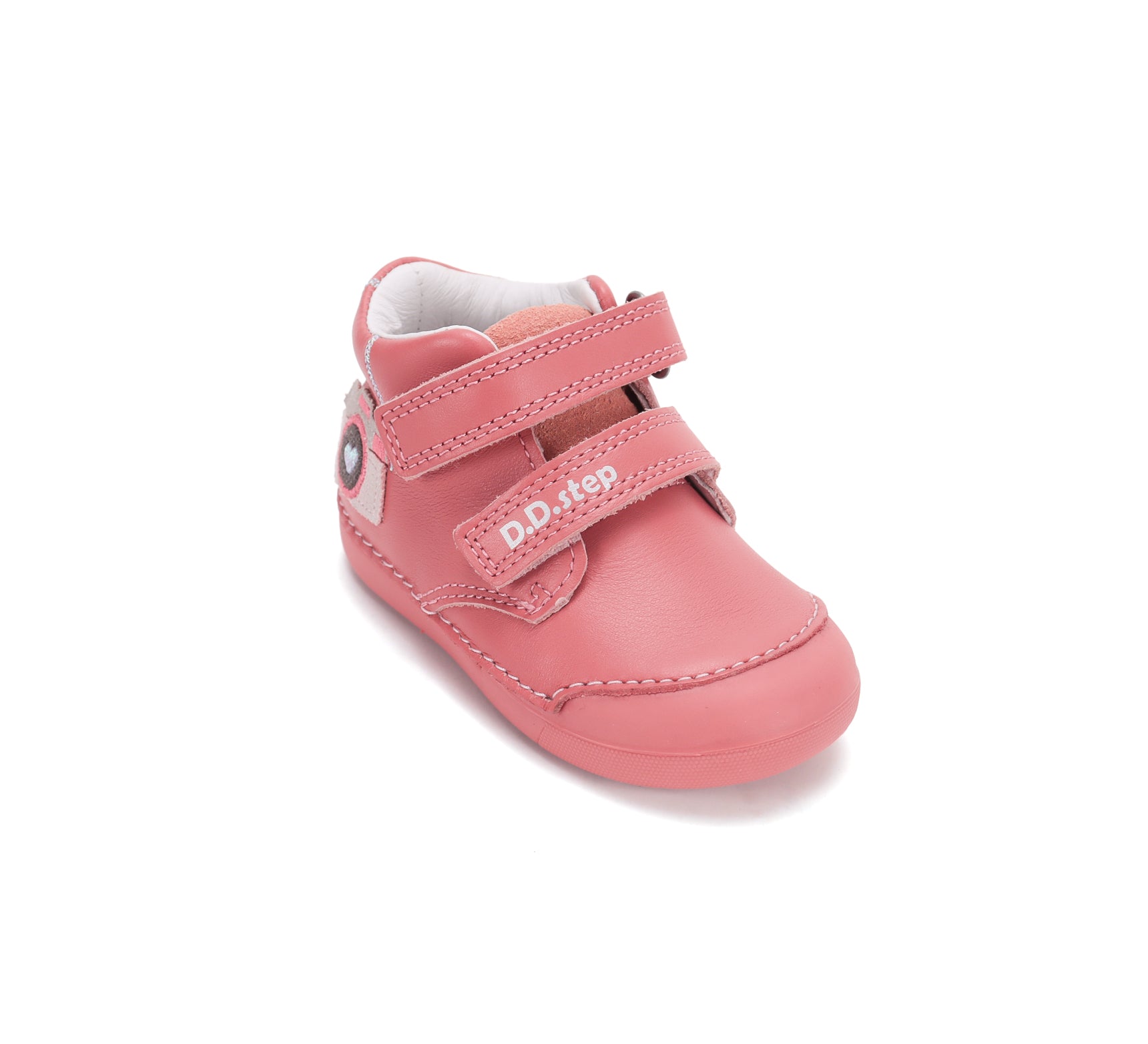 D.D.Step pantofi fete Primii pasi 20-25 Strawberry cu aparat foto