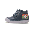 D.D.Step pantofi baieti Primii pasi 20-25 Royal Blue cu aparat foto