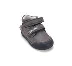 D.D.Step pantofi fete Primii pasi 20-25 Marine Grey cu pisica