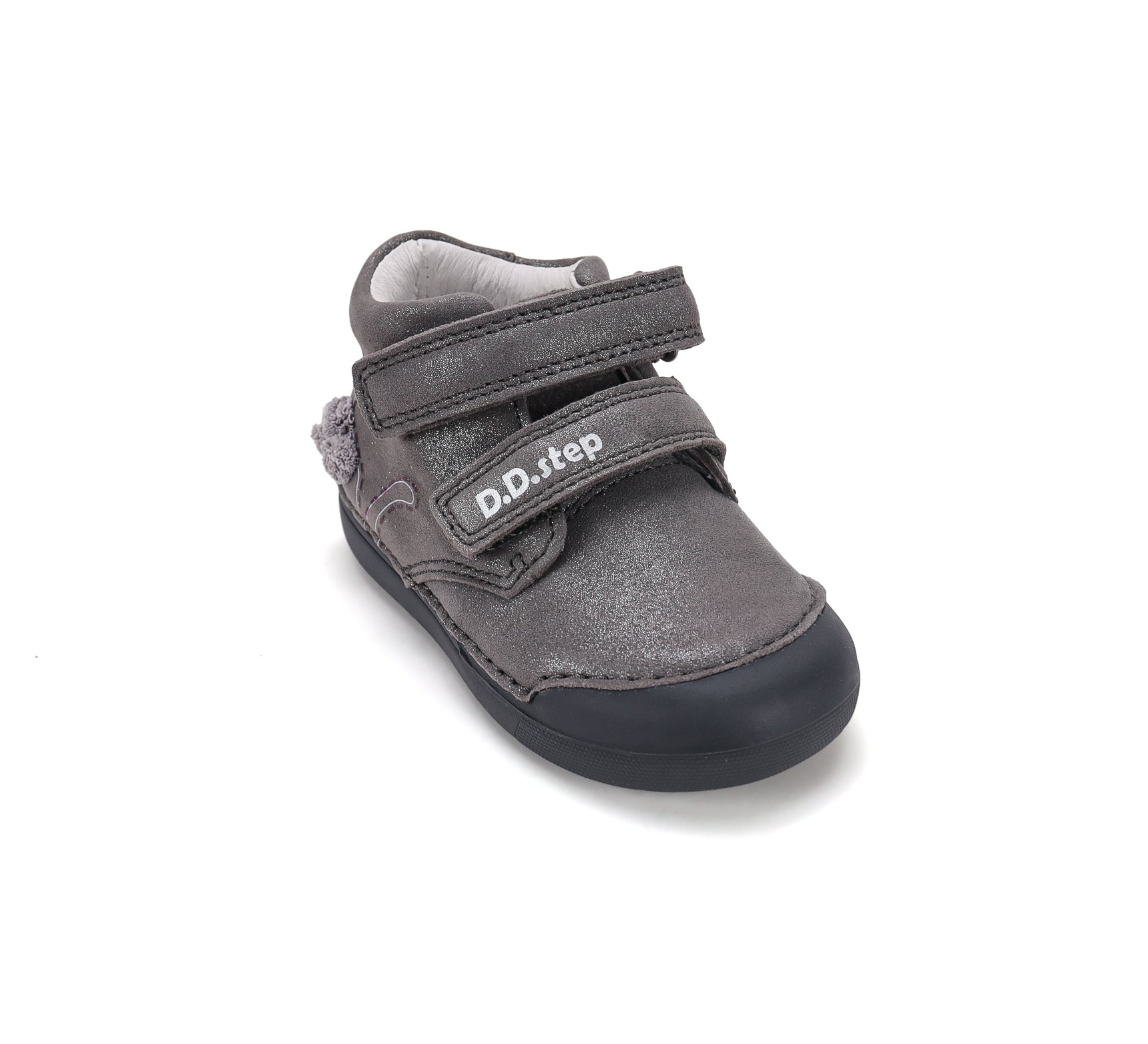 D.D.Step pantofi fete Primii pasi 20-25 Marine Grey cu pisica