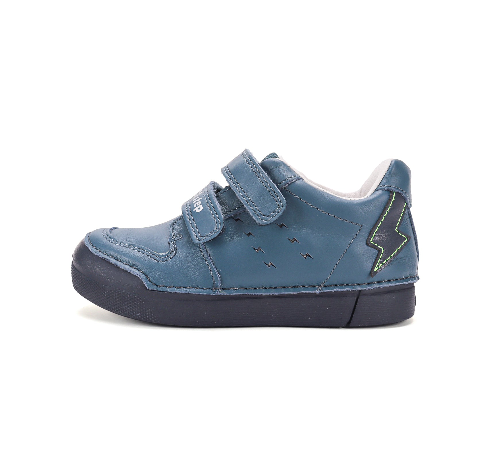 D.D.Step pantofi baieti cu LED 25-30 Royal Blue cu fulger