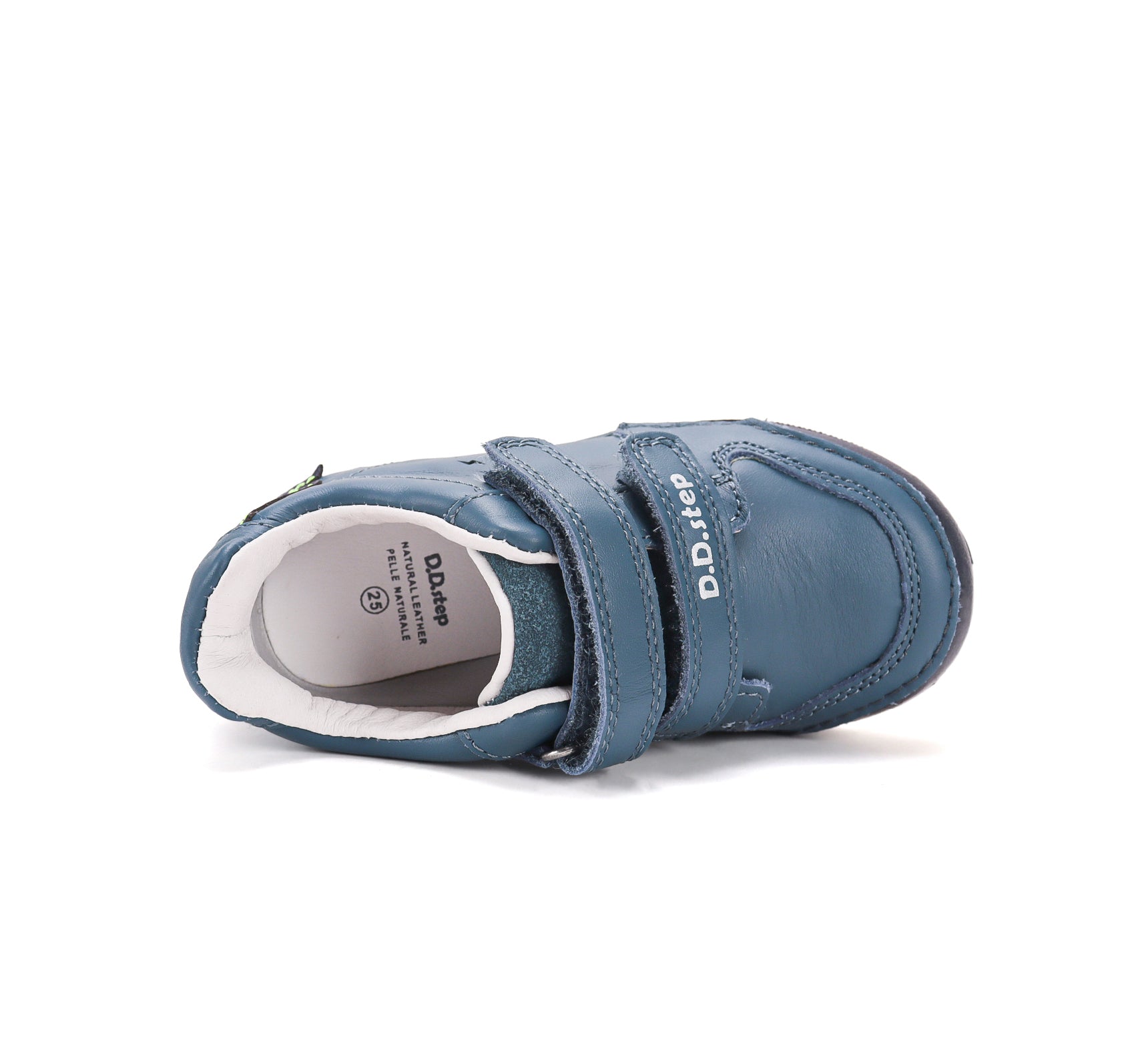 D.D.Step pantofi baieti cu LED 25-30 Royal Blue cu fulger