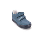 D.D.Step pantofi baieti cu LED 25-30 Royal Blue cu fulger