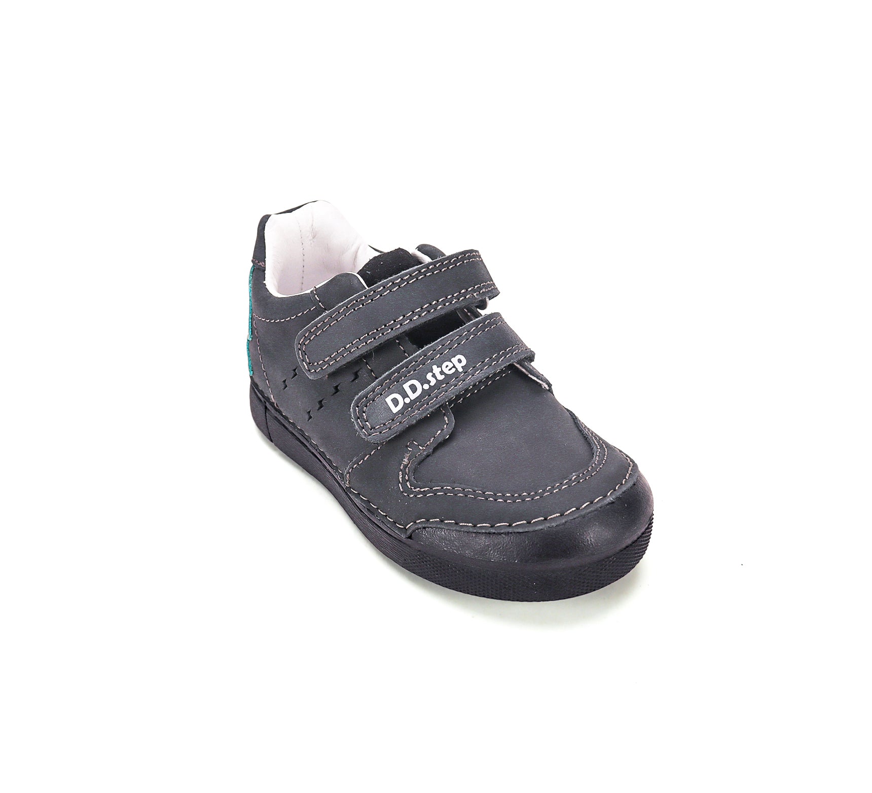 D.D.Step pantofi baieti cu LED 25-30 Black cu fulger