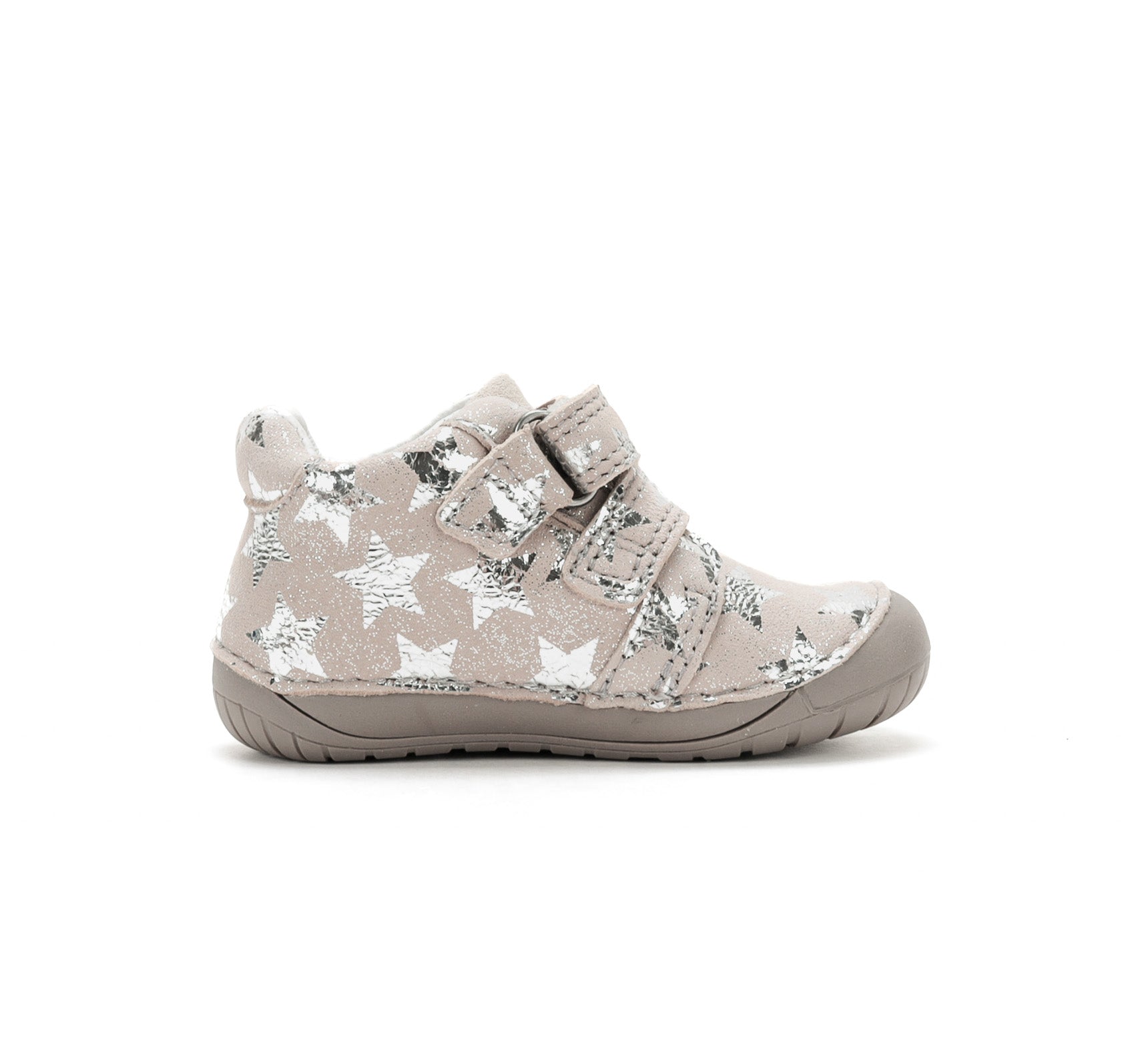 D.D.Step pantofi fete Barefoot 20-25 Cream cu stelute