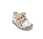 D.D.Step pantofi fete Barefoot 20-25 Cream cu stelute