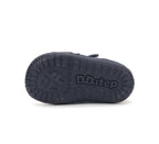 D.D.Step pantofi baieti Barefoot 20-25 Royal Blue cu dinozauri