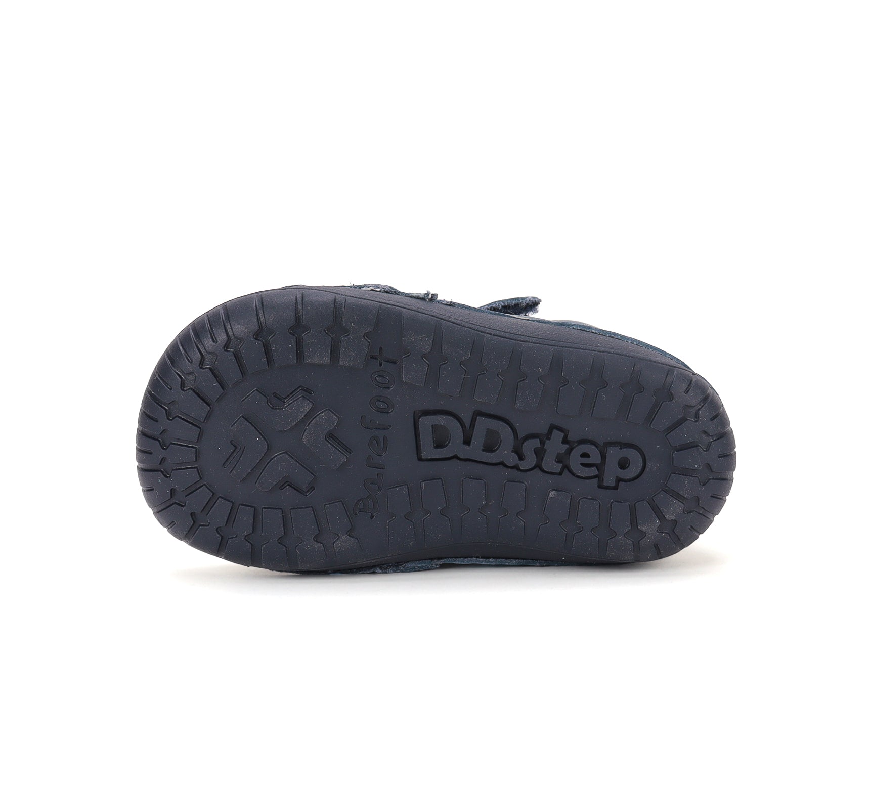 D.D.Step pantofi baieti Barefoot 20-25 Royal Blue cu dinozauri
