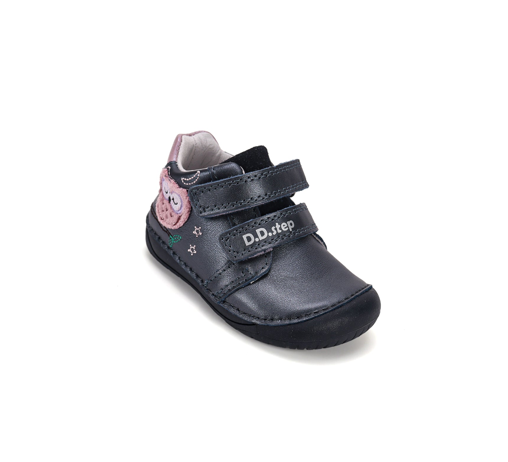 D.D.Step pantofi fete Barefoot 20-25 Cobalt cu bufnita