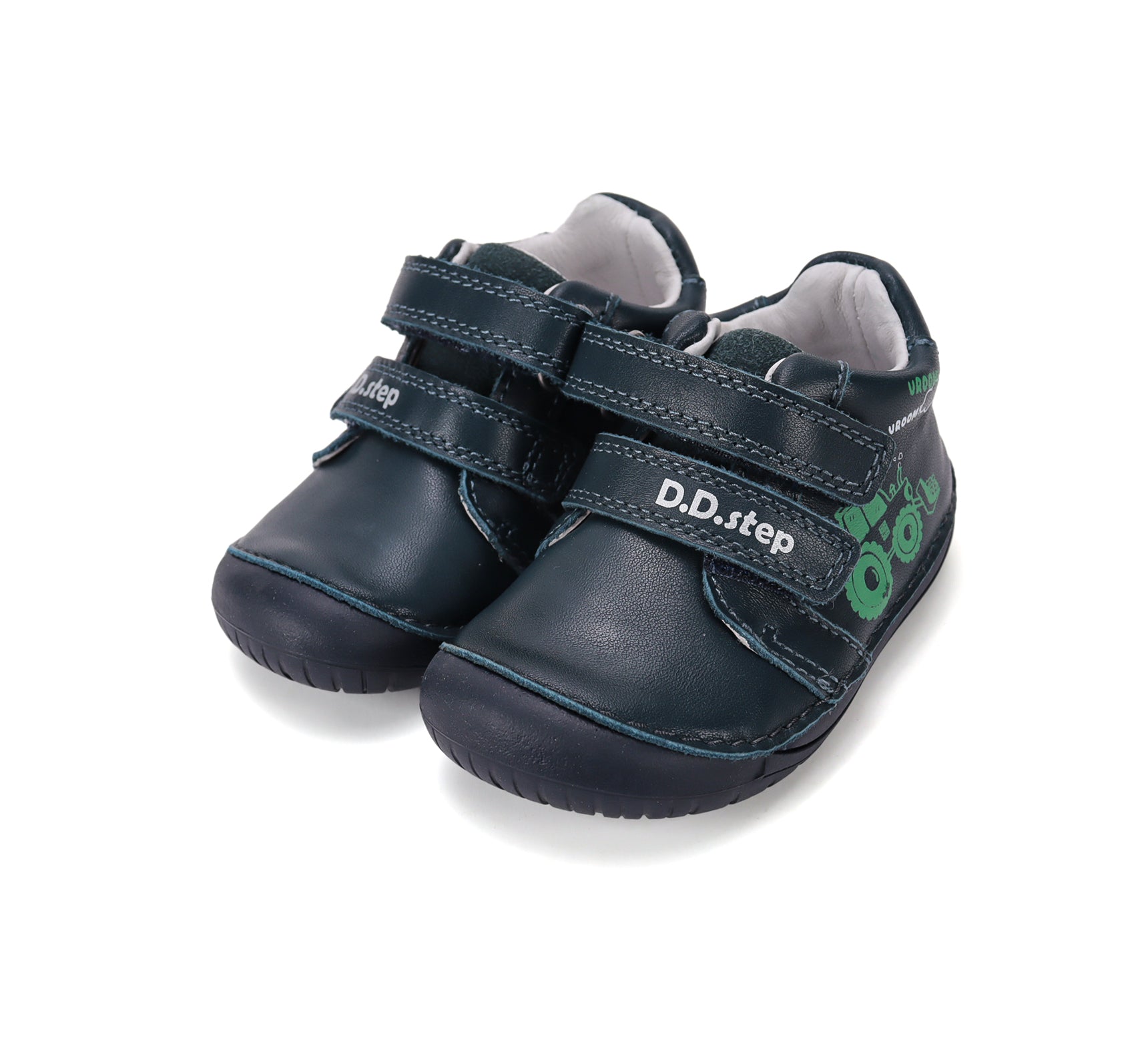 D.D.Step pantofi baieti Barefoot 20-25 Royal Blue cu tractor