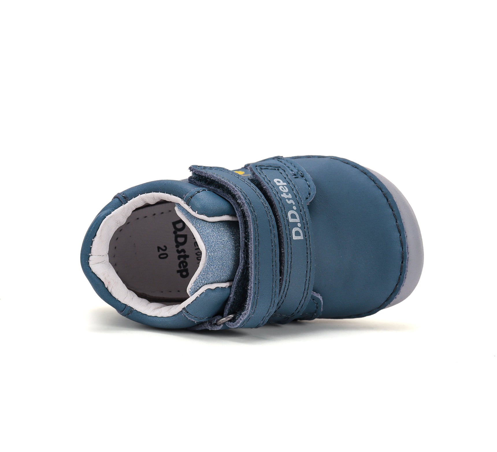 D.D.Step pantofi baieti Barefoot 20-25 Aero Blue cu tractor