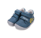 D.D.Step pantofi baieti Barefoot 20-25 Aero Blue cu tractor