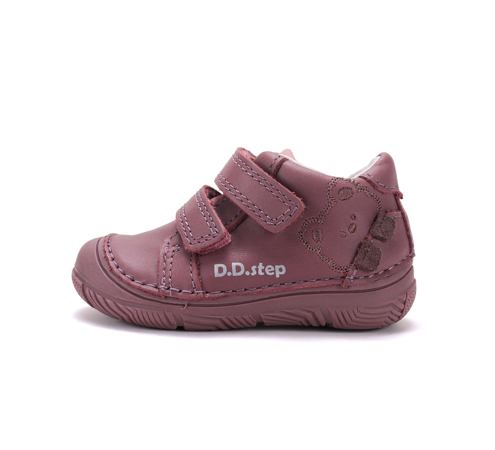 D.D.Step pantofi fete piele 20-25 Grape cu ursulet