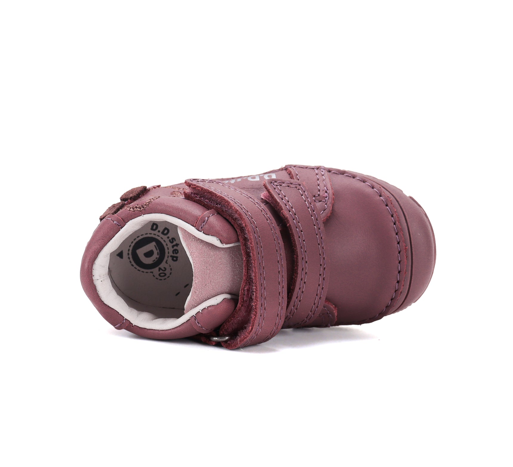 D.D.Step pantofi fete piele 20-25 Grape cu ursulet