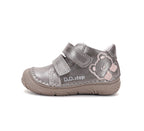 D.D.Step pantofi fete piele 20-25 Champagne cu ursulet