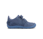 D.D.Step pantofi baieti Barefoot 28-33 Royal Blue cu cusaturi