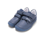 D.D.Step pantofi baieti Barefoot 28-33 Royal Blue cu cusaturi
