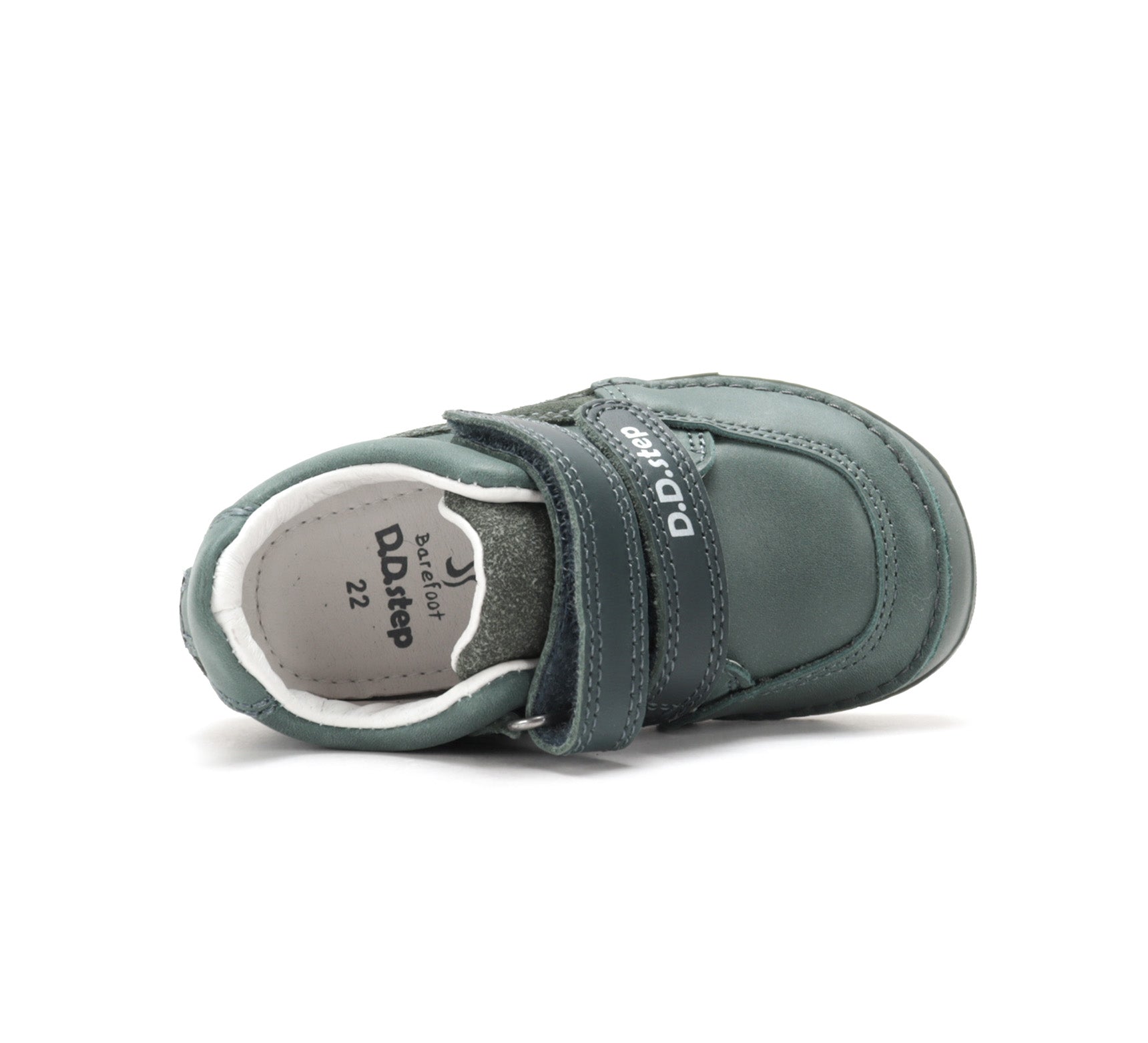 D.D.Step pantofi baieti Barefoot 28-33 Emerald cu cusaturi