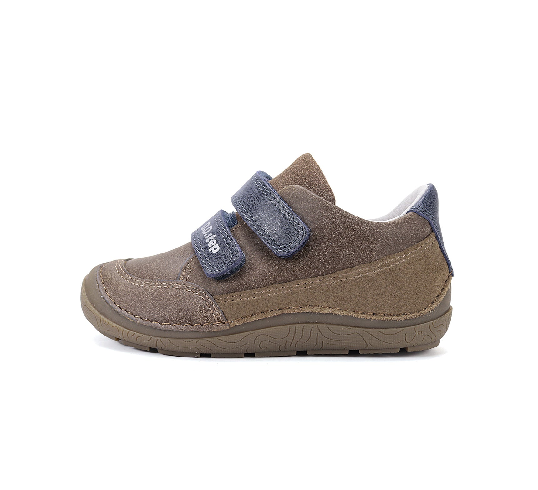D.D.Step pantofi baieti Barefoot 28-33 Chocolate cu cusaturi Imagine secundară a produsului