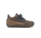 D.D.Step pantofi baieti Barefoot 28-33 Chocolate cu cusaturi