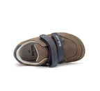 D.D.Step pantofi baieti Barefoot 28-33 Chocolate cu cusaturi