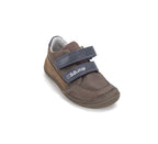 D.D.Step pantofi baieti Barefoot 28-33 Chocolate cu cusaturi